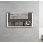 Avalon Led Mirror With Brushed Silver Framed 1200*700